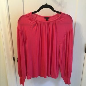 Ann Taylor Vibrant Pink Blouse Size XS